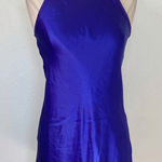 Vintage 90s Blue Reversible Cocktail Dress Size 8 Photo 0