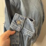 ZARA  ZW Collection Denim Bomber Jacket, S Photo 3