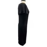 Glamour‎ Little Black Midi Dress Size 10 90s Versatile Minimalist Chic Mod Fem Photo 3