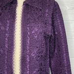 Magic It Fits Rhinestone Zipper Jacket size M/L Purple Size M Photo 6