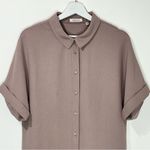 Babaton Aritzia  Glen Quarry Pink Shirt Dress Size Medium Photo 2