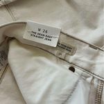 Madewell NWT The Dean Easy Straight Jean in Vintage Canvas Cream White Size 26 Photo 8