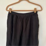 Anthropologie Crochet Hem Crop Pants Womens Black 2T Photo 6