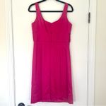 Tahari Arthur S. Levine Fuchsia Satin Sheath Dress with Bow Women's Size 8 Pink Photo 6