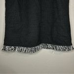 ZARA  black tweed halter top with fringe hem women's size small Photo 4