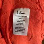 Lulus Tier for It Red Tiered Ruffled Tie-Back Mini Dress size XL Photo 5