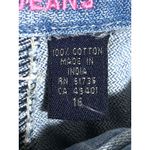 IZOD Distressed Bootcut Jeans Womens 16 Pink Green Ripped Y2K Grunge Boho NWT Photo 11