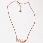Sterling Silver “KATE” rose gold  name necklace Photo 2