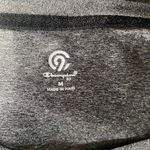 Champion women's size medium gray pullover short sleeve v-neck stretchy t-shirt Photo 6