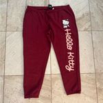 Hello Kitty Sanrio  Maroon Jogger pants women's size XXL GREAT CONDITION Photo 0