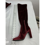 Unisa Womans Otk Boots 8 M Burgandy Block Heel 1/4 Zip NWOT Photo 4