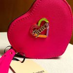 Juicy Couture Pink Flash Love Mode Heart Zip Around Wristlet Photo 0