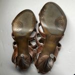 Carlos Santana  Prodigy heels 7 leather brown strappy detail heels party dance Photo 7