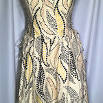 Anthropologie Anna Sui lace up side Corset Dress | 4 Yellow Photo 0