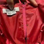 Kay Unger Womens Dress Red 100% Silk Strapless Lace Trim Cocktail Wedding 12 Photo 7