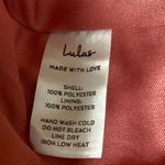 Lulus Pink Short Sleeve Swiss Dot Ruffle Tiered Faux Wrap A Line Midi Dress Sz S Photo 4