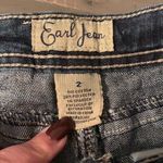 Earl Jeans Mid Rise Heavy Stitching‎ Blue Jean Shorts Size 2 Photo 4