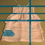 Alice + Olivia  PEACH AND CREAM TIERED TWEED MINI DRESS (6) Photo 11