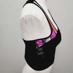 Riva USA black cropped racerback compression tank size large/xl Photo 2