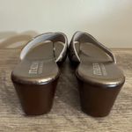 Italian Shoemakers  Treena Wedge Thong Sandals Women’s Size 11 Embellished Italy Photo 5