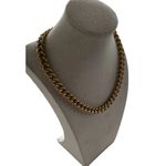 ZARA Gold And Silver Tone Chunky Chain Embossed Coin Necklace Women’s Sz 18.5” Photo 3