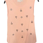 Blush Loft Sleeveless Blouse  With Jewels Gems Medium Photo 0