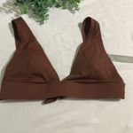 Everlane The Triangle Bikini Top Brown New with Tag Size Medium Photo 1
