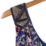 Anthropologie Edme & Esyllte Vittorio Epaulette Beaded Silk Blouse Size 0 Top Photo 3