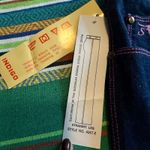 VTG 1970s Sergio Valente Pink Topstich Straight Leg Blue Jeans 27" NWT deadstock Photo 8