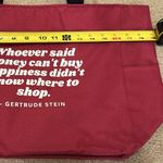 Port Authority  Zippered Tote Bag “Whoever said money can’t buy happiness” new never used Photo 1