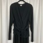 CAbi  Black Dishy Faux Wrap Dress Sz.L Photo 7