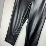 Joie  Faux Leather Straight Leg Pants Sz 16 Black  Limited Edition Photo 6