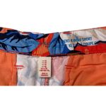 Gap Womens Girlfriend Orange Tropical Floral Bright Khakis Chino Shorts Size 10 Photo 4