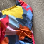 Nautica  One Piece Swimsuit Adjustable Cross Straps aspen Back Blue Orange Photo 1