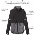 Athleta Quick Step Runners Reflective White and Grey Jacket Sz. M Photo 1