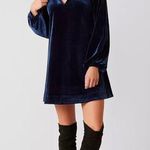 Free People Dress Velvet Mini Long Sleeve Photo 0
