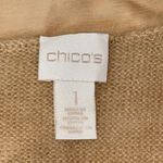 Chico's ‎ Luxe Lace Harriet Cardigan Sweater Camel Womens Size 1 (M/8) Wool Mohair Photo 4