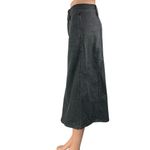 Madewell Women's Black High Waist Midi A-Line Flared Denim Jean Skirt Size 26 Photo 1