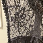 Ultra Pink  grey Lace Sleeveless Blouse Photo 3