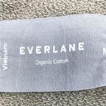 Everlane  French Terry Crop Jumpsuit Women M Khaki Elastic Waist Everyday Organic Photo 5