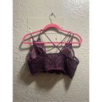 Zenana Outfitters  Purple Lace Bralette Woman’s Size XL Photo 6