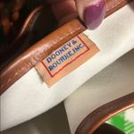 Dooney & Bourke  Green Checkered Tote with Brown Accents Photo 3