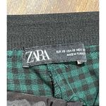 ZARA  Jogger Waist Pants Green/Black Plaid Size XS Photo 1