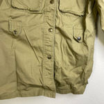 Vtg L'Esquimau International Womens Shirt 40 Khaki French Safari Hunting Snap Brown Photo 3