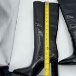 INC International Concepts Paiton Black Croc Embossed Tall Heeled Boots Women 8M Size 6.5 Photo 2