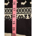 Honeyme soft Snowflake Reindeer Print Pullover Sweater Womens Size M Holiday Emo Photo 6