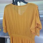Scotch & Soda 💕💕 Dotted Lace Ruffled Pom-Pom Dress ~ Yellow Medium NWOT Photo 10