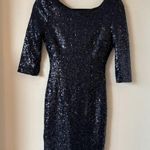 Lulus Delightful Ways Navy Blue Sequin Dress Size S Photo 2