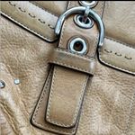 Coach Studs & Grommet Satchel Honey Tan Leather Photo 6