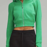 Lululemon ၆၅Scuba Full-Zip Cropped Hoodie - Green Punch Photo 0